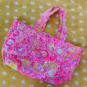 Lilly Pulitzer Kinis in the Keys tote bag